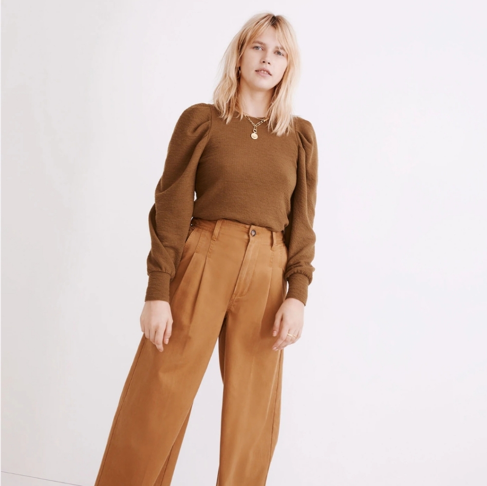 NWT Madewell Pleated Top - Picture 2 of 10